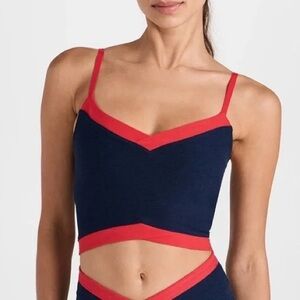 Beyond Yoga Spacedye outlines cropped tank top - Nocturnal Navy